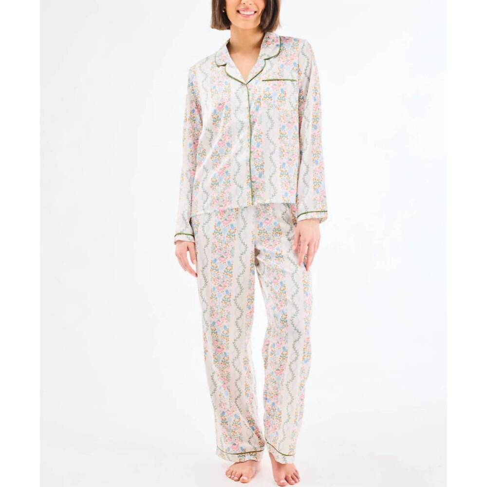 NEW MARY SQUARE charlotte loungewear pant set in white